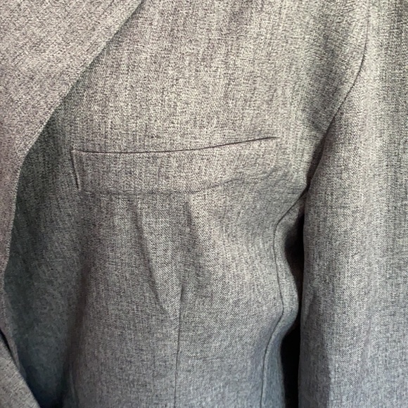 NWT - Nasty Gal Collection - Charcoal Oversized Boyfriend Blazer Size 10 - Picture 4 of 8